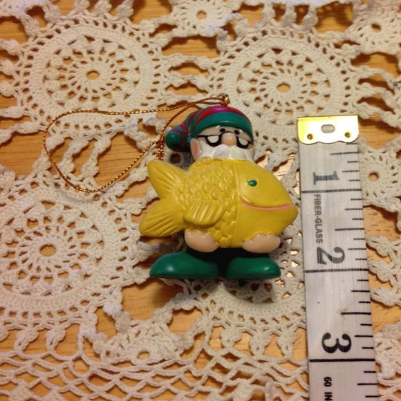 Christmas Tree Decor - Fisherman Ornament - Picture 2 of 4